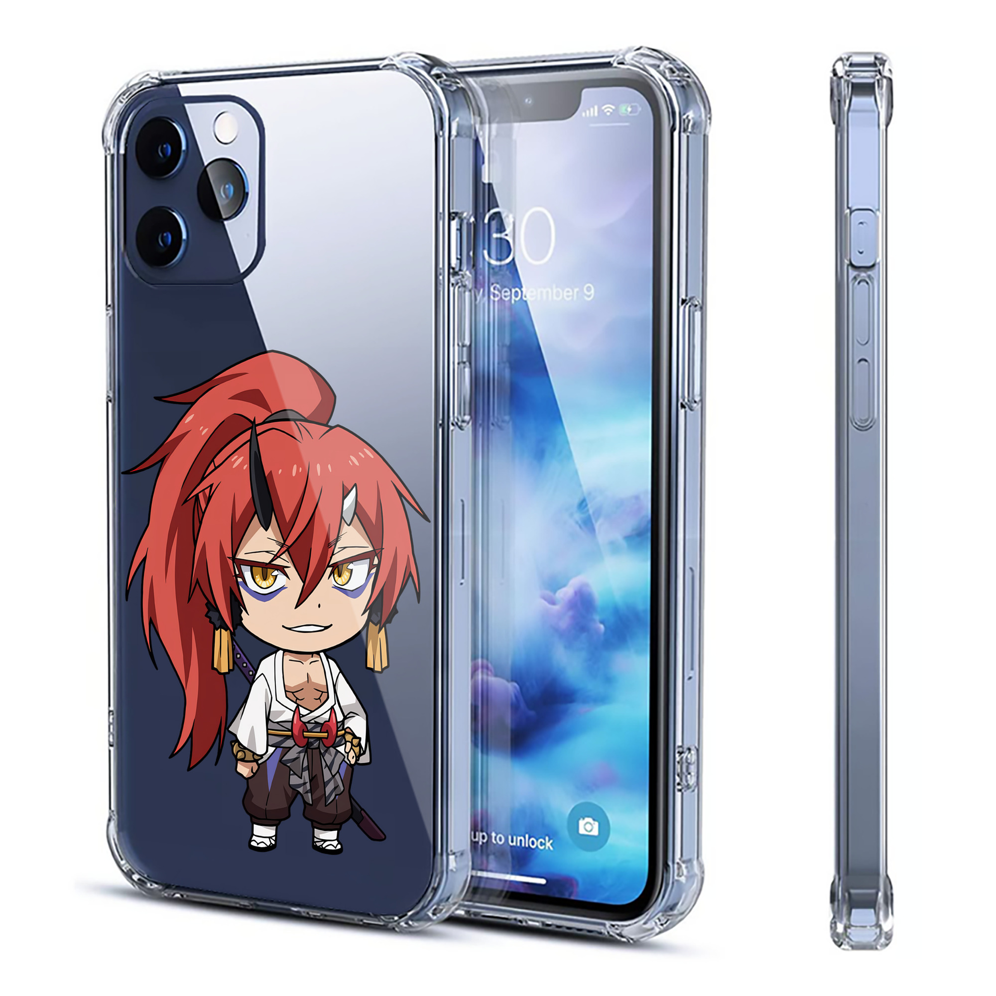 （画像用） 転スラ Regarding Reincarnated to Slime 【iPhone 12シリーズ対応】透明スマホケース（クリアソフトケース）